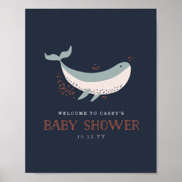 Baby shower Marine Life Welcome Print