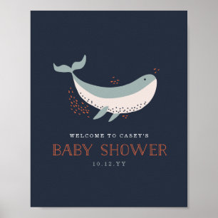 Baby shower Marine Life Welcome Print