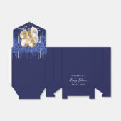 Baby shower marineschuine goudballonnen bedankt bedankdoosjes (Uitgevouwen)