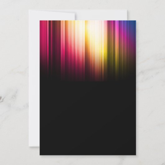 Baby shower Mason Jar Elegant Aurora Borealis Kaart (Achterkant)