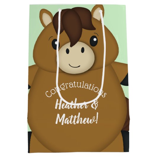 Baby shower medium cadeauzakje (Achterkant)