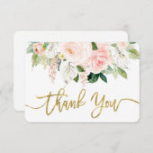 Baby shower meisje anthurium bedankt je kaart (Voorkant / Achterkant)