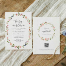Baby Shower Meisje Baby in Bloom Roze Bloemen
