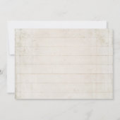 Baby shower Meisje BOHO Dream Catcher Shiplap Wood Kaart (Achterkant)