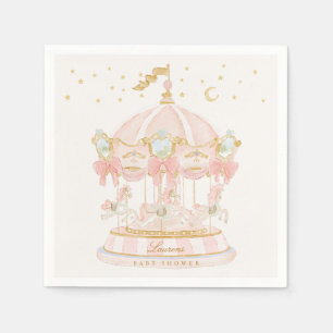 Baby Shower Meisje Draaimolen Sprookje Strikken Ro Servet