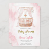 Baby shower meisje in het Spaans Kaart (Voorkant / Achterkant)