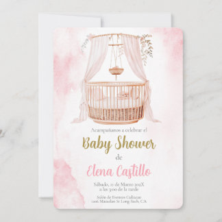 Baby shower meisje in het Spaans Kaart