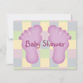 baby shower meisje kaart (Voorkant)