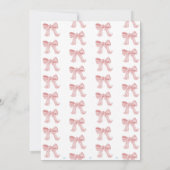 baby shower meisje kaart (Achterkant)