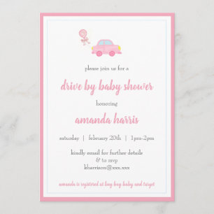baby shower meisje kaart