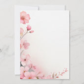 Baby Shower Meisje Kaart (Achterkant)
