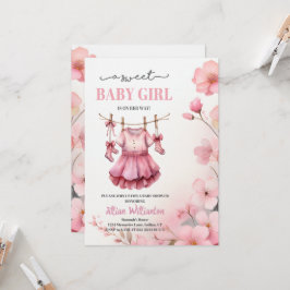 Baby Shower Meisje Kaart