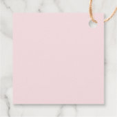 Baby shower Meisje met boog Bedankjes Labels (Achterkant)