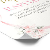 Baby shower Meisje met boog Poster (Hoek)