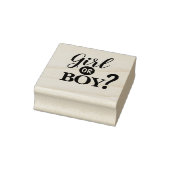 Baby shower meisje of jongen rubberstempel (Stempel)