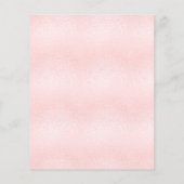 Baby shower meisje pampas teddy begrotingsuitnodig flyer (Achterkant)