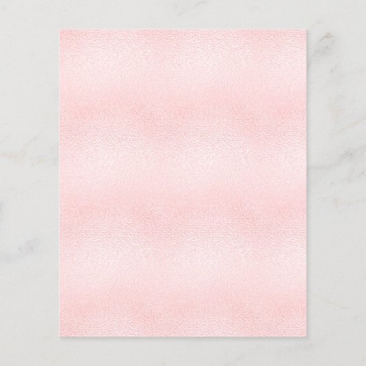 Baby shower meisje pampas teddy begrotingsuitnodig flyer (Achterkant)