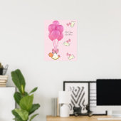 baby shower meisje poster (Thuiskantoor)