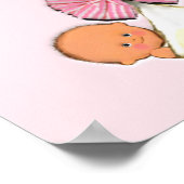 baby shower meisje poster (Hoek)