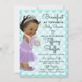 Baby shower Meisje Princess Diamonds Parels Kaart (Voorkant)