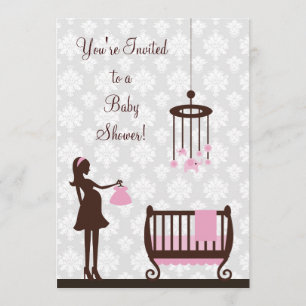 Baby shower: Meisje : Uitnodiging