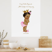 Baby shower meisje, wit roze, elegant, 32x41,6 300 poster (Keuken)