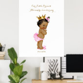 Baby shower meisje, wit roze, elegant, 32x41,6 300 poster (Thuiskantoor)