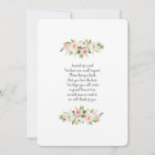 Baby shower meisjes ballonnen Uitnodiging (Achterkant)