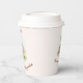  Baby shower meisjes in de tuin Papieren Bekers (Links)