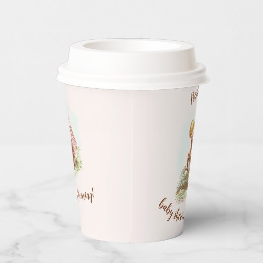  Baby shower meisjes in de tuin Papieren Bekers (Rechts)