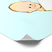 Baby Shower Meisjes Tweeling Poster (Hoek)