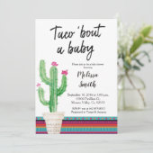 baby shower Meixcan Uitnodiging (Staand voorkant)