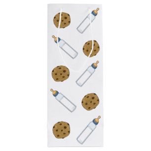 Baby shower Melk en Cookies Nieuw Babycadeau Wijn Cadeautas