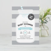  Baby shower melkfles Kaart (Staand voorkant)