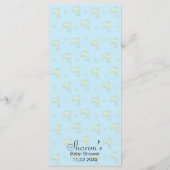 Baby shower menu "Blauwe Dolfijnen" (Achterkant)