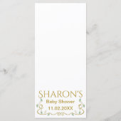 Baby shower Menu "Castle in the Sky" (Achterkant)