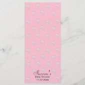 Baby shower Menu "Roze Dolfijnen" (Achterkant)