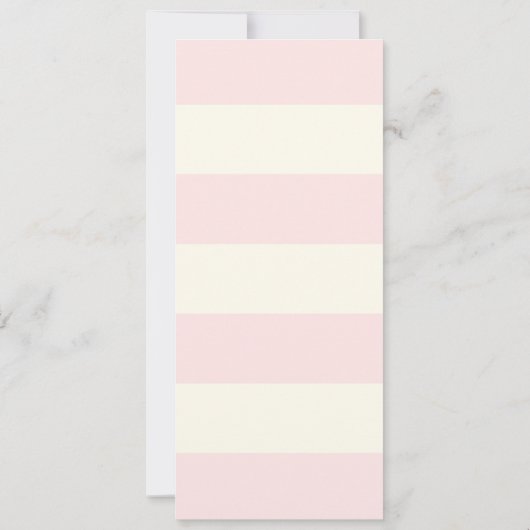 baby shower menukaart Floral Kaart (Achterkant)