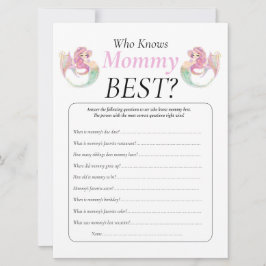 Baby shower Mermaid Mam Baby onder het Zee Kaart