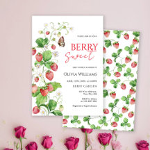 Baby Shower met Aardbei Thema
