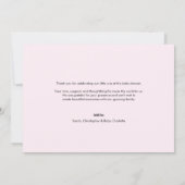 Baby shower met baby Fotocollage Roze Grijs Bedankkaart (Achterkant)