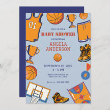 Baby shower met basketbalthema