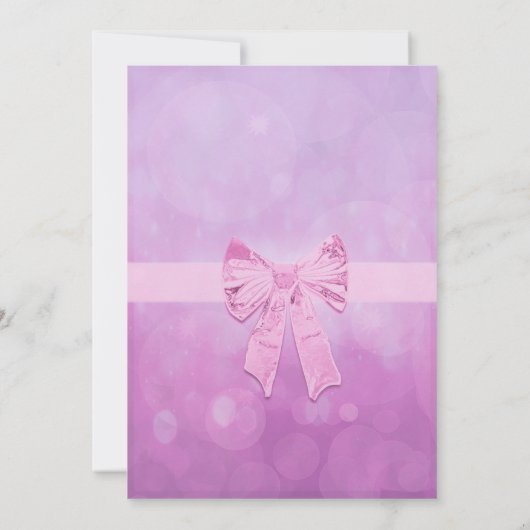 Baby shower met belletjes kaart (Achterkant)