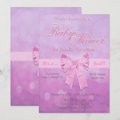 Baby shower met belletjes kaart (Voorkant / Achterkant)