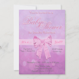 Baby shower met belletjes kaart