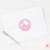 Baby shower met Birdie Moeder & Baby Sticker in Ro (Envelop)