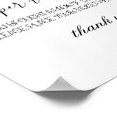 Baby shower met blauw tapellapapier, geschikt voor poster (Hoek)