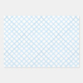 Baby shower met blauwe Rocking Horse Inpakpapier Vel (Voorkant 2)