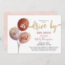 Baby shower met Blush-ballon en Sparkles