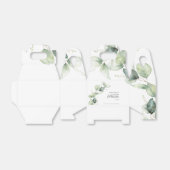 Baby shower met botanische Eucalyptusgriep Bedankdoosjes (Uitgevouwen)